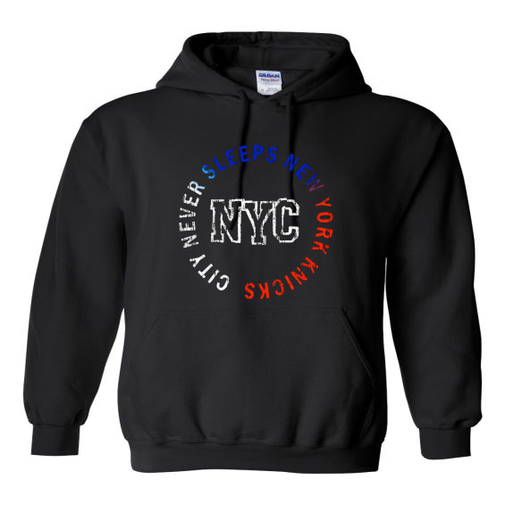 Knicks- City Never Sleeps (T-Shirt and Hoodie Available)